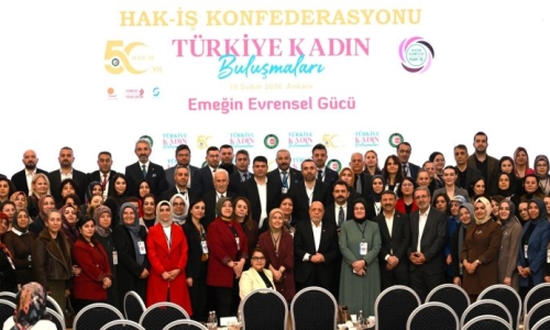 CAN, TANRIVERDİ VE ALTIN, HAK-İŞ TÜRKİYE KADIN BULUŞMALARI ANKARA PROGRAMINA KATILDI